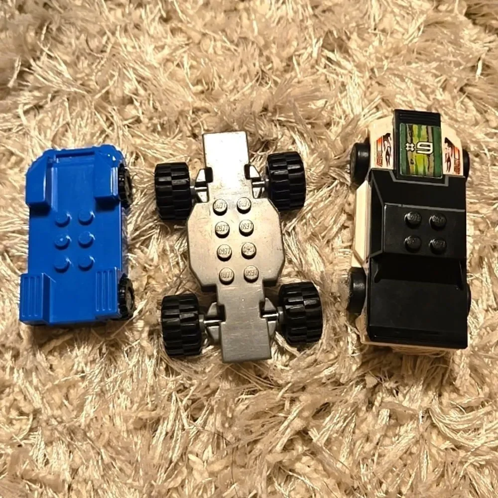 LEGO DUPLO tyco car LOT custom pieces vintage white black blue as seen kids toy